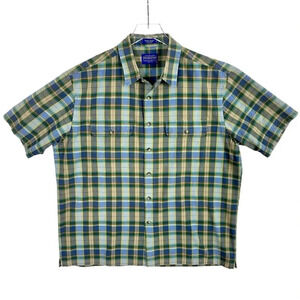 Pendleton Hiker Shirt Mens XL Cotton Plaid Short Sleeve Outdoor Workwear‎ Style
